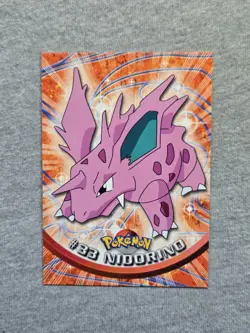 Nidorino #33 1998 Topps Pokemon TV Animation Edition Blue Logo Pokemon Card - Image 1