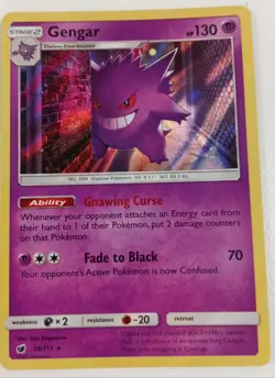 Pokemon Gengar Holo Rare Trading Card Crimson Invasion 38/111 TCG #Live - Image 1