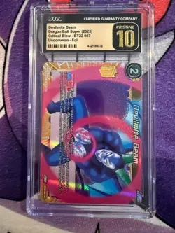 Dragonball Super Card Game Devilmite Beam BT22-087 CGC PRISTINE 10 FOIL Devilman - Image 1