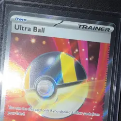 Pokemon Ultra Ball Trainer-Item Holo Secret Rare Card 264/217 - Image 3