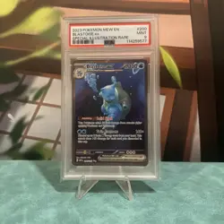 Scarlet & Violet 151 Blastoise EX Holo Card #200/165 SV Mint Graded PSA 9 - Image 1