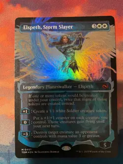 MTG Tarkir Dragonstorm Elspeth Storm Slayer Showcase Foil English - Image 1