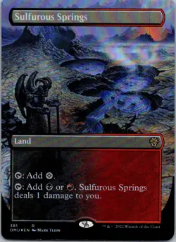 Sulfurous Springs (Borderless) R Dominaria United 381 NM Foil - Image 1