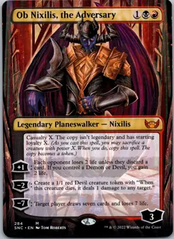 Ob Nixilis, the Adversary (Borderless) M Streets of New Capenna 284 NM - Image 1