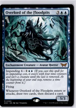 Overlord of the Floodpits Duskmourn: House of Horror Regular NM M 0068 - Image 1