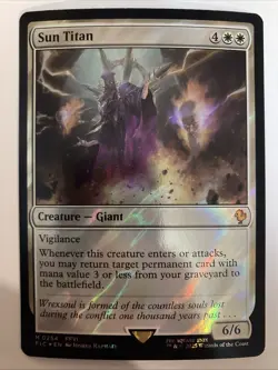 MTG Sun Titan (Surge Foil) M Commander: FINAL FANTASY 0254 NM - Image 1