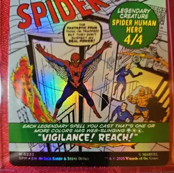 Peter Parker/Amazing Spiderman Showcase Foil Mythic, MTG Marvel Spiderman, #232 - Image 4