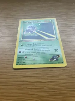Pokemon Sabrina’s Venonat 96/132 Gym Heroes 1st Edition - LP - Image 2