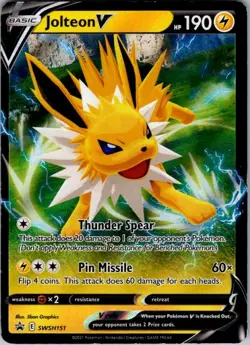 Pokemon | SWSD | Jolteon V| SWSH151 | NM Holo - Image 1