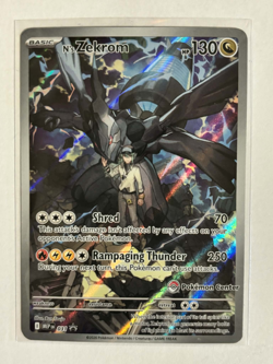 N's Zekrom #31 Black Star Promo Ascended Hero's ETB Pokemon Center Stamped - Image 1