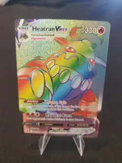 Pokemon TCG Heatran VMAX Astral Radiance Holo Card 191/189 Secret Rare - Image 1