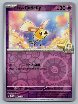 Pokemon TCG SV09: Journey Together Lillie's Cutiefly 066/159 Reverse Holo - Image 1