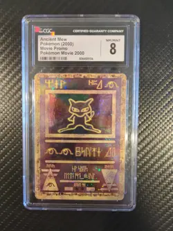 CGC 8 Ancient Mew 2000 Pokemon Movie Promo Holo NM/Mint Slab - Image 1