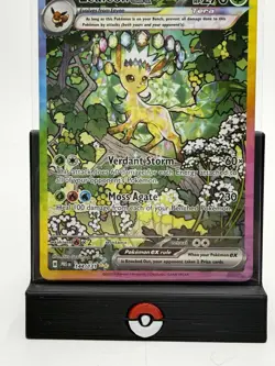 Pokemon TCG Leafeon EX Prismatic Evolutions Sir 144/131 Near Mint Condition - Image 2