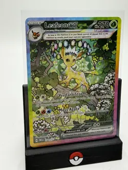 Pokemon TCG Leafeon EX Prismatic Evolutions Sir 144/131 Near Mint Condition - Image 4