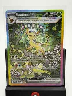 Pokemon TCG Leafeon EX Prismatic Evolutions Sir 144/131 Near Mint Condition - Image 5