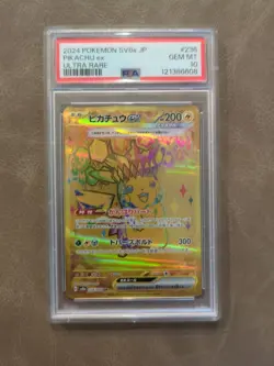 2024 Pokemon SV8a Japanese Pikachu ex Ultra Rare #236Graded PSA 10 – Gem Mint - Image 1