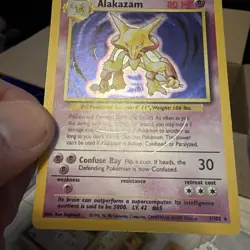 Pokemon TCG Alakazam Base Set 1/102 Holo Unlimited Holo Rare - Image 2