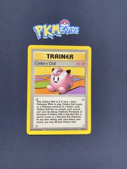 Pokemon TCG Clefairy Doll Base Set 70/102 Regular Rare MP. - Image 1