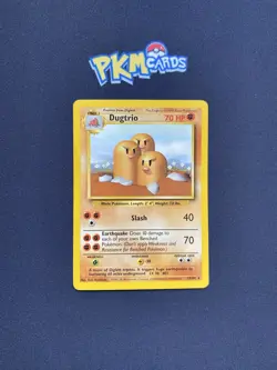 Pokemon TCG Dugtrio Base Set 19/102 Regular Rare MP. - Image 1