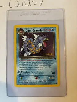 1999 Pokemon Dark Gyarados 8/82 Prerelease Team Rocket -WOTC- Mint Condition - Image 3