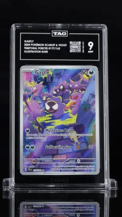 Pokemon TCG Temporal Forces Gastly 177/162 TAG 9 - Image 1