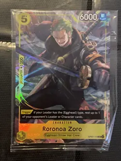 One Piece Card TCG Roronoa Zoro OP07-113 (Illustration Box Vol.3) Alt Art SEALED - Image 1