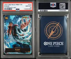 2024 ONE PIECE PRB01-PREM BOOSTER -ONE PIECE CARD THE BEST- #121 KUZAN PSA 10 - Image 1