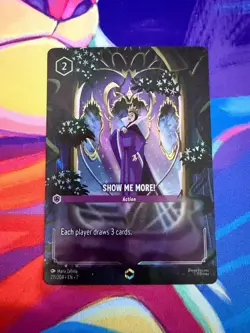 Disney Lorcana Show Me More! (Enchanted) 211/204 Archazia's Island Holo Card - Image 1