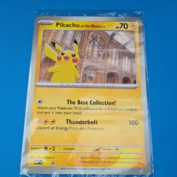 Pikachu At The Museum, Pokemon X Natural History Museum Jumbo Promo Pokemon Card - Image 1