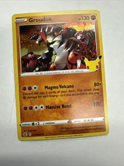 Groudon 017/025 Celebrations Holo Rare NM Pokemon card 🔥🔥🔥 - Image 2