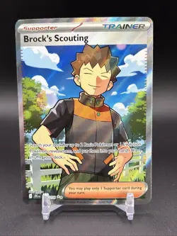 Brock's Scouting 179/159 SV09: Journey Together NM Pokemon TCG Card (A) - Image 1