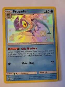 Frogadier - SV12/SV94 - Pokemon Hidden Fates Sun & Moon Shiny Rare Card NM - Image 1