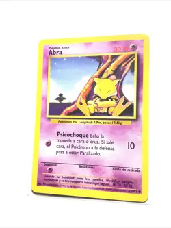 ABRA - 43/102 - 30 PI - SPANISH Base Set - Pokemon Card - LP - Image 1