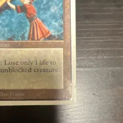 Magic: The Gathering Forcefield Unlimited Edition Artifact Rare Card Dan Frazier - Image 4