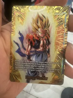 Dragon Ball Super Card Game 2nd Anniversary GOLD Energy Marker E-129 SSJ Gogeta - Image 4