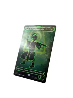 Toph, the First Metalbender (Borderless) (Neon Ink Foil) Avatar NM - Image 3