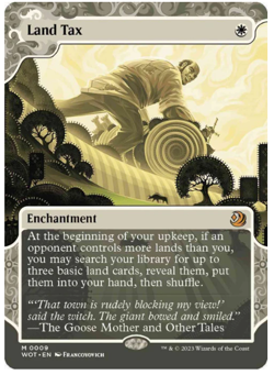 1x Land Tax Showcase Wilds of Eldraine: Enchanting Tales NM MTG - Image 1