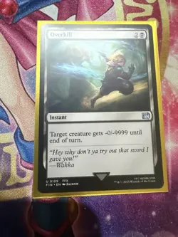 Overkill #109 (NM) Final Fantasy FIN Magic MTG - Image 1