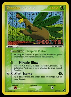Pokemon Card - Tropius Deoxys 27/107 Rare Reverse Holo Stamped - Image 1