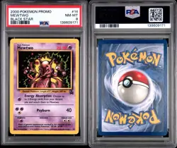2000 POKEMON PROMO BLACK STAR MEWTWO 14 PSA 8 NM-MT - Image 3