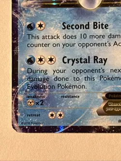 Glaceon EX 20/124 Fates Collide Holo Pokemon TCG MP - Image 5