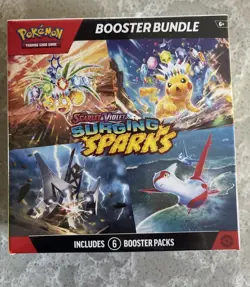 Pokemon TCG Scarlet & Violet Surging Sparks Booster Bundle (6 Packs) Sealed - Image 1