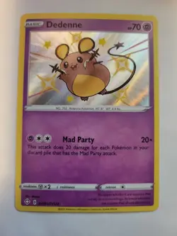 Pokemon TCG Dedenne Shining Fates SV051/SV122 Holo Shiny Holo Rare - Image 1