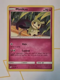 Pokemon TCG Mimikyu 112/181 Team Up Non Holo Rare NM/M - Image 1