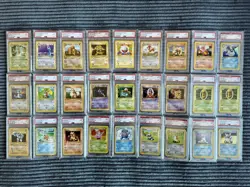 Complete 1st Edition Base Set PSA 9 Non-Holo 17-102 Pokemon 1999 English WOTC - Image 2