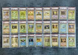Complete 1st Edition Base Set PSA 9 Non-Holo 17-102 Pokemon 1999 English WOTC - Image 3
