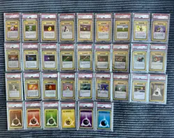 Complete 1st Edition Base Set PSA 9 Non-Holo 17-102 Pokemon 1999 English WOTC - Image 4