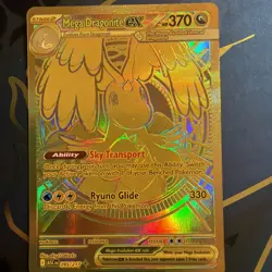 Pokemon TCG Ascended Heroes Mega Dragonite Ex Gold Hyper Rare 295/217 Near Mint - Image 1