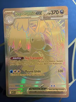 Pokemon TCG Ascended Heroes Mega Dragonite Ex Gold Hyper Rare 295/217 Near Mint - Image 2